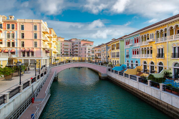 Qanat Quartier is a little Venice in Pearl Qatar