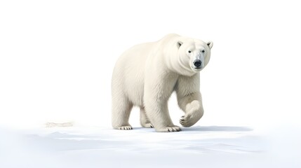 Fototapeta premium polar bear on white background.