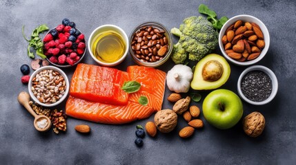 Low calories keto meals - Concept of healthy food and diet