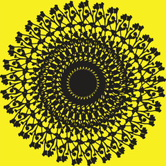 Modern mandala art illustration vector design