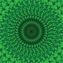 overlapping green petals abstract background illustration