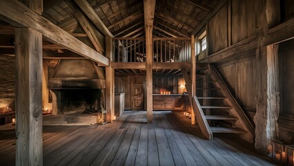 Old wooden interior