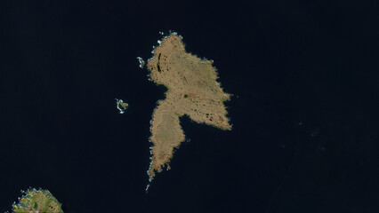 Ulak Island. United States. Satellite, October 7, 2019