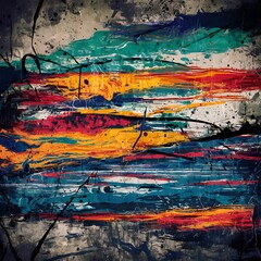Abstract grunge colorful background
