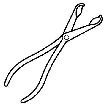 black outline hose clamp pliers clip art preview
