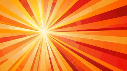 Abstract background with orange and yellow rays emanating from a central white point.