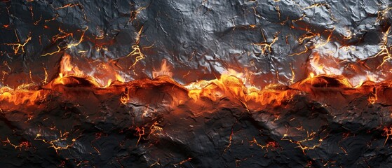 Burnt fire paper 