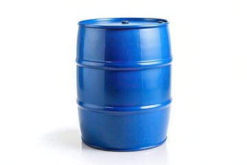 oil drum, color, isolated, close-up, blue, Barrel of blue color isolated on white background oil drum Close Up