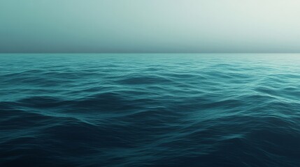 Fototapeta premium Gradient from deep navy to soft teal, with a smooth, tranquil texture that feels calming and serene, perfect for ocean or water themes, 4K hyperrealistic photo.