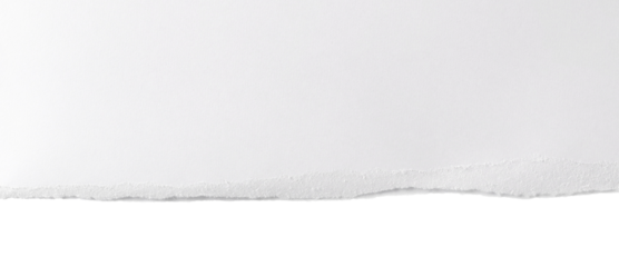 Ripped white paper scrap isolated, clipping path