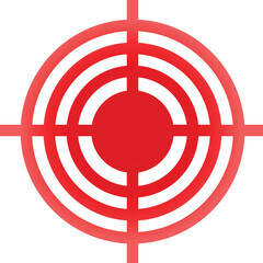 Red target is representing the concept of focusing on a goal and aiming for success