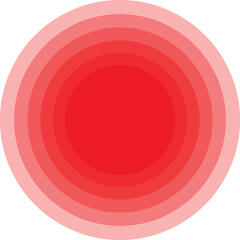 Abstract illustration of red gradient concentric circles creating tunnel effect