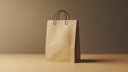 Perspective Paper Bag Mockup