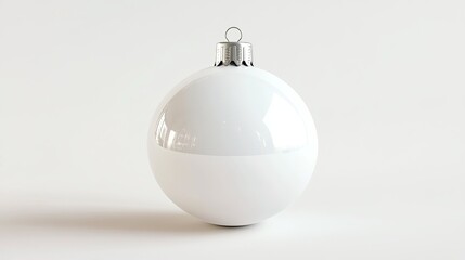 Mockup Flat Christmas Ball White