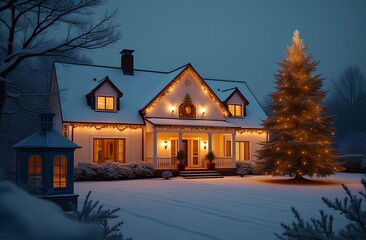 house in winter