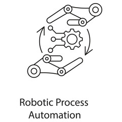 RPA Icon. Vector Icon Design