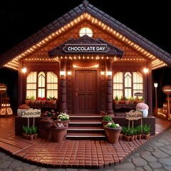 Fototapeta premium house in the night