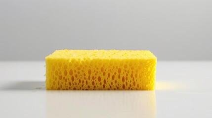 Sponge for dishwashing on white background