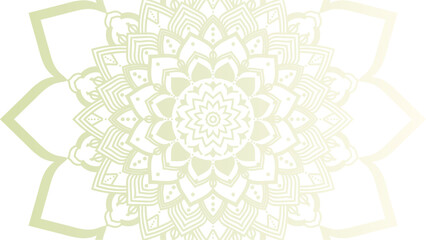 Round mandala on colorfull gradient background. Translucent mesh pattern in the form of a mandala. Mandala with floral patterns. Pastel Yoga template. Gradient background with round mandala.