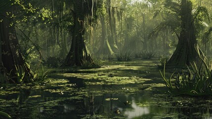 Obraz premium swamp vegetation