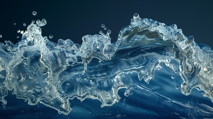 Captured at dusk, the vibrant wave displays captivating patterns of water, glistening under the fading light, creating a mesmerizing natural phenomenon