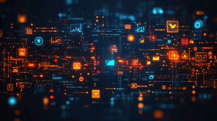 A fake social media profile trying to deceive users, surrounded by warning icons and security alerts.