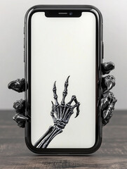 alien claws smartphone bones hand