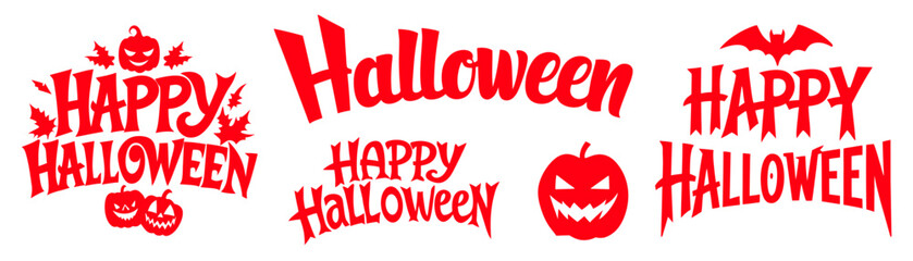 Illustration of HALLOWEEEN TEXT vector ART