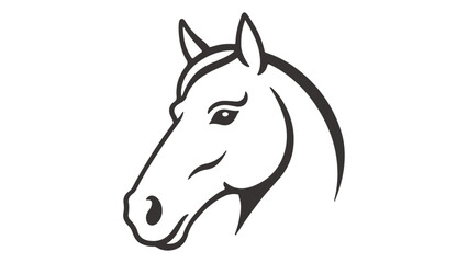 horse head icon illustration