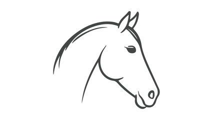 illustration of a horse outline vector