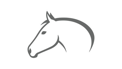 horse head illustration in vector