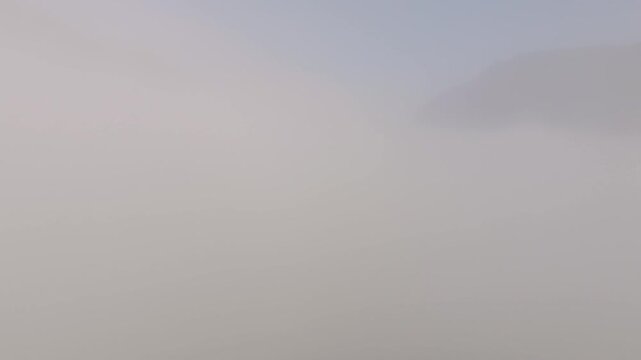 Drone Nong Khiaw in Clouds (Laos)
