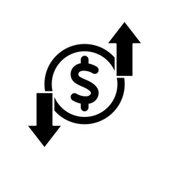 profit and loss concept line icon. Simple element illustration. profit and loss outline symbol design.