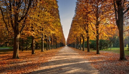 Fototapeta premium autumn trees in the park