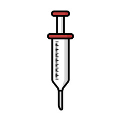 medical syringe icon for app or web