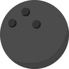 Fototapeta premium Bowling ball vector illustration. Sport ball vector