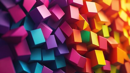 Vibrant multicolor polygonal illustration featuring rectangles Geometric design suitable for businesses showcasing an origami inspired background with a gradient effect