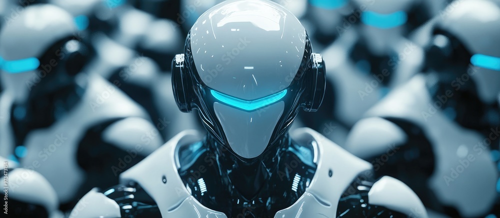 Wall mural ai represents the simulation of human intelligence in machines designed to execute tasks that usuall
