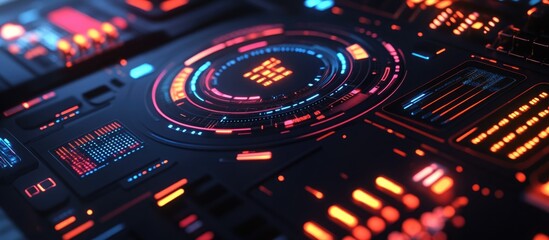 Obraz premium Coding and programming for website dashboards providing support for technology and website maintenance