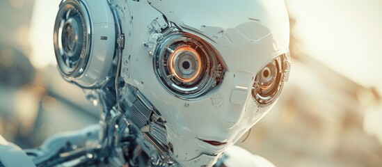 Fototapeta premium close up of a master robot