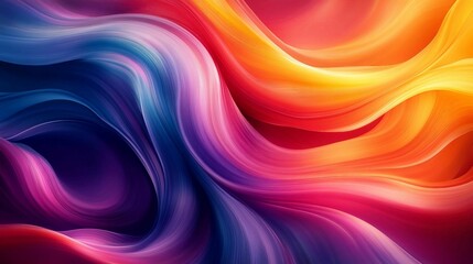 Colorful fluid waves background 
