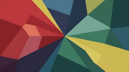 Minimal multicolored polygonal background
