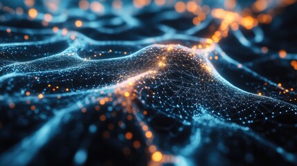 Digital plexus backdrop showcasing big data visualization Futuristic abstract design emphasizing connectivity concepts