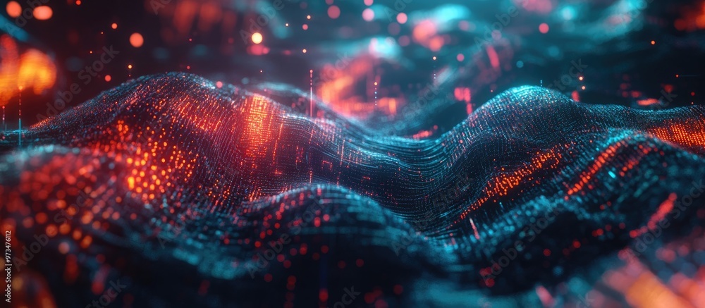 Poster a dynamic 3d representation of an ai assistant embodies boundless knowledge and data in a vibrant di