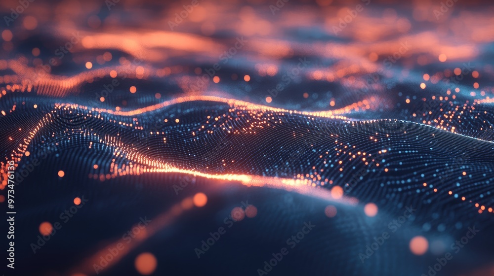 Poster abstract gradient background representing network technology concepts