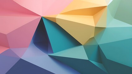 Minimal multicolored polygonal background
