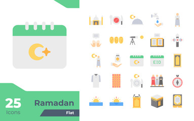 Ramadhan Flat Icons