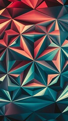 Creative prismatic background with polygonal pattern