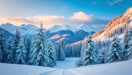 Obraz premium Winter landscape