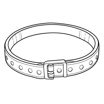 recommend clip art: Accentuate your designs with a sleek belt outline icon vector, ideal for versatile and fashionable applications.